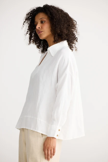 Wander Long Sleeve Top - White