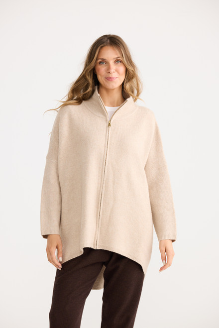 Woodside Poncho - Oat