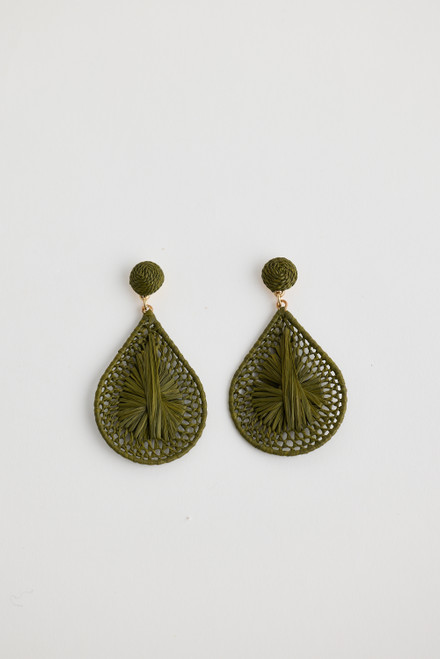 Refined Earrings - Green