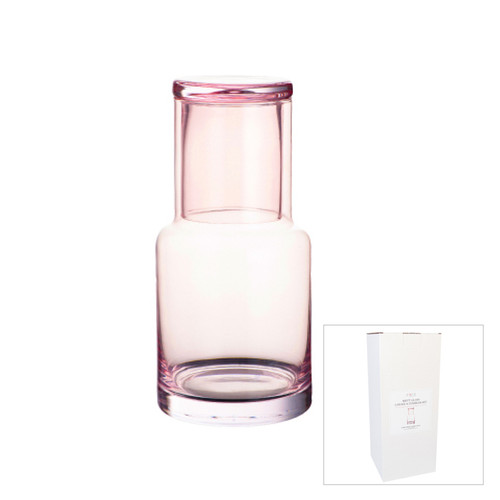 Britt Glass Water Carafe & Tumbler - Pink