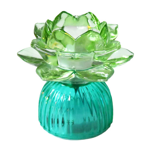 Leila Led Foral Lamp Green - Small