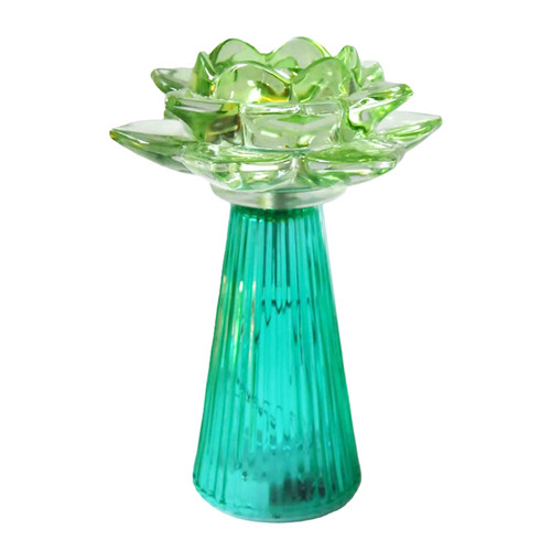 Leila Led Foral Lamp Green - Large