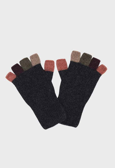 Multi-coloured Fingerless Gloves