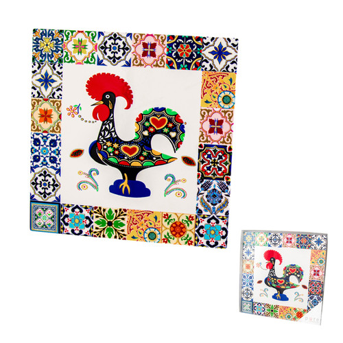 Indigo Ceramic Trivet Square - Barcelona