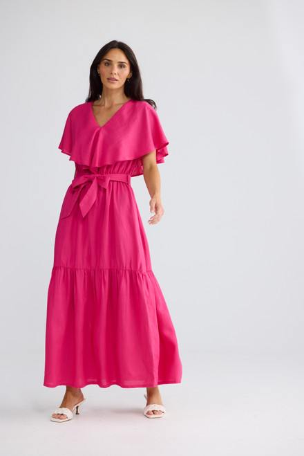 Long Way Home Dress - Fuschia