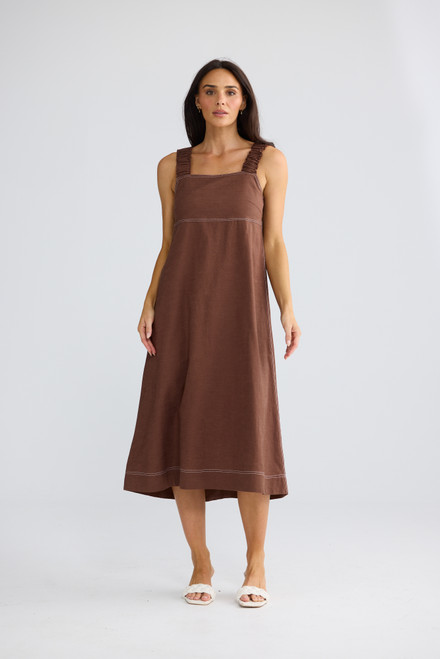 Megan Dress - Coffee