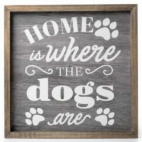 Wall Art - Home Is Where The Dogs Are