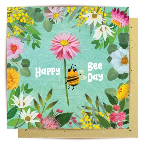 Greeting Card - Happy Bee Day