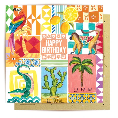 Greeting Card - Happy Birthday Life in Colour