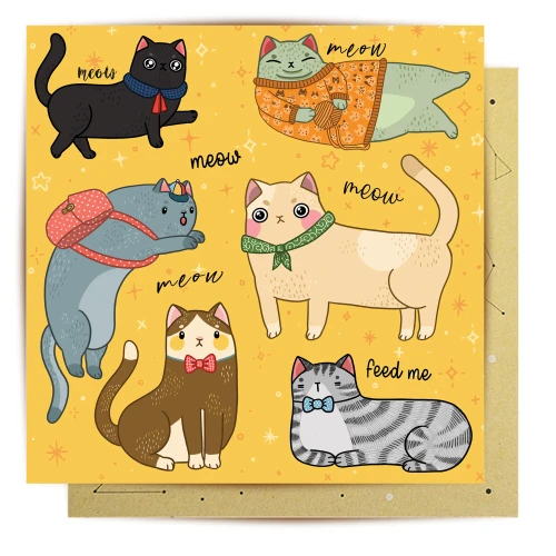 Greeting Card - Cat Nonsense