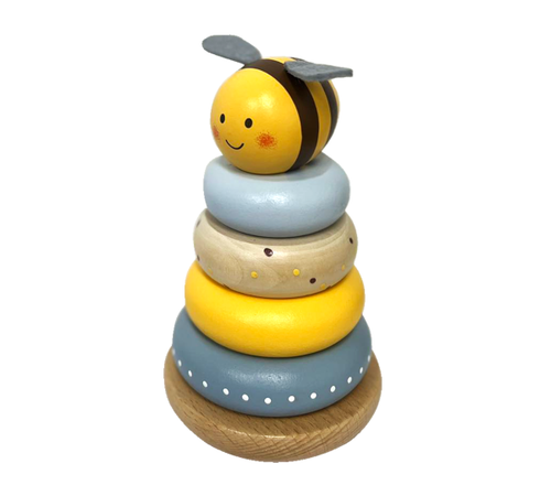 Stacking Toy Wooden - Bee