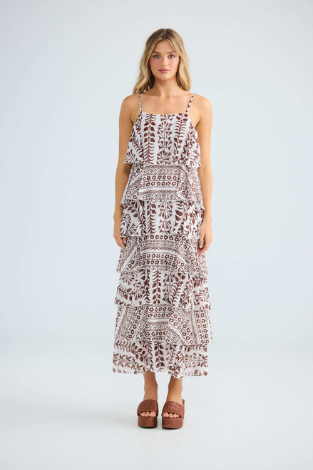 Rue Maxi Dress - Chocolate Paro