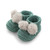 Topsy Faux Fur Pom Pom Bootees - Sage