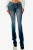 Steer Head Embroidered Mid Rise Jeans