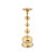 Evans Gold Metal Ball Pillar Candle Holder - Small