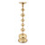 Evans Gold Metal Ball Pillar Candle Holder  - Large
