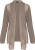 Woven Long Sleeve Cardi - Taupe