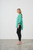 Flower Embroidery Shirt - Green
