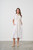 Embroidery Dress w Belt - White