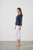 Relaxed Fit V-Neck Top - Navy
