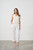 Embroidery & Sequin Pant - White