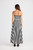 Thandie Strapless Dress - Black Wide Stripe