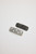 Lexi Hair Clip S/2 - Black & Silver