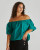 Sofie Off Shoulder Top - Sea Green