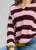 Cozy Kid Stripe V Neck  - Sugar Plum