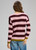 Cozy Kid Stripe V Neck  - Sugar Plum