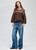 Chunky Stripe Crew Jumper - Nutmeg