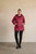 Reversible Coat with Faux Fur & Puffer - Ruby