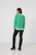 Scoop Hem Contrast Ribbing Jumper - Lime