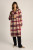 Harlow Check Longline Coat - Check