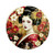Geisha Trivet - Red White Flower
