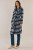 Britney Coat - Blue/Chocolate Check