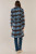 Britney Coat - Blue/Chocolate Check
