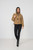 Jacket - Large Buttons & Removable Hood - Camel