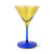 The Olive Martini Glass - Set of 2 - Olive & Cobalt