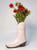 Cowgirl Boot Vase - Pink 19cm