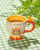 Retro Folk Stoneware - Hand Painted Mug