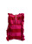 Large Cosmetic Bag - Havana Red Pink Stripe Frill