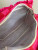 Large Cosmetic Bag - Havana Red Pink Stripe Frill