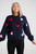 Heart On My Sleeve Knit - Navy Multi