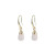 Brooklyn Semi Precious Natural Stone Earrings - Pale Pink Rose Quartz