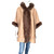 Suede Poncho w Hoodie
