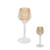 Amelia Glass Ribbed Votive Amber - Med