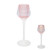 Amelia Glass Ribbed Votive Pink - Lge