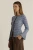Nesta Check Knit Top - Blue/Chocolate