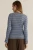 Nesta Check Knit Top - Blue/Chocolate